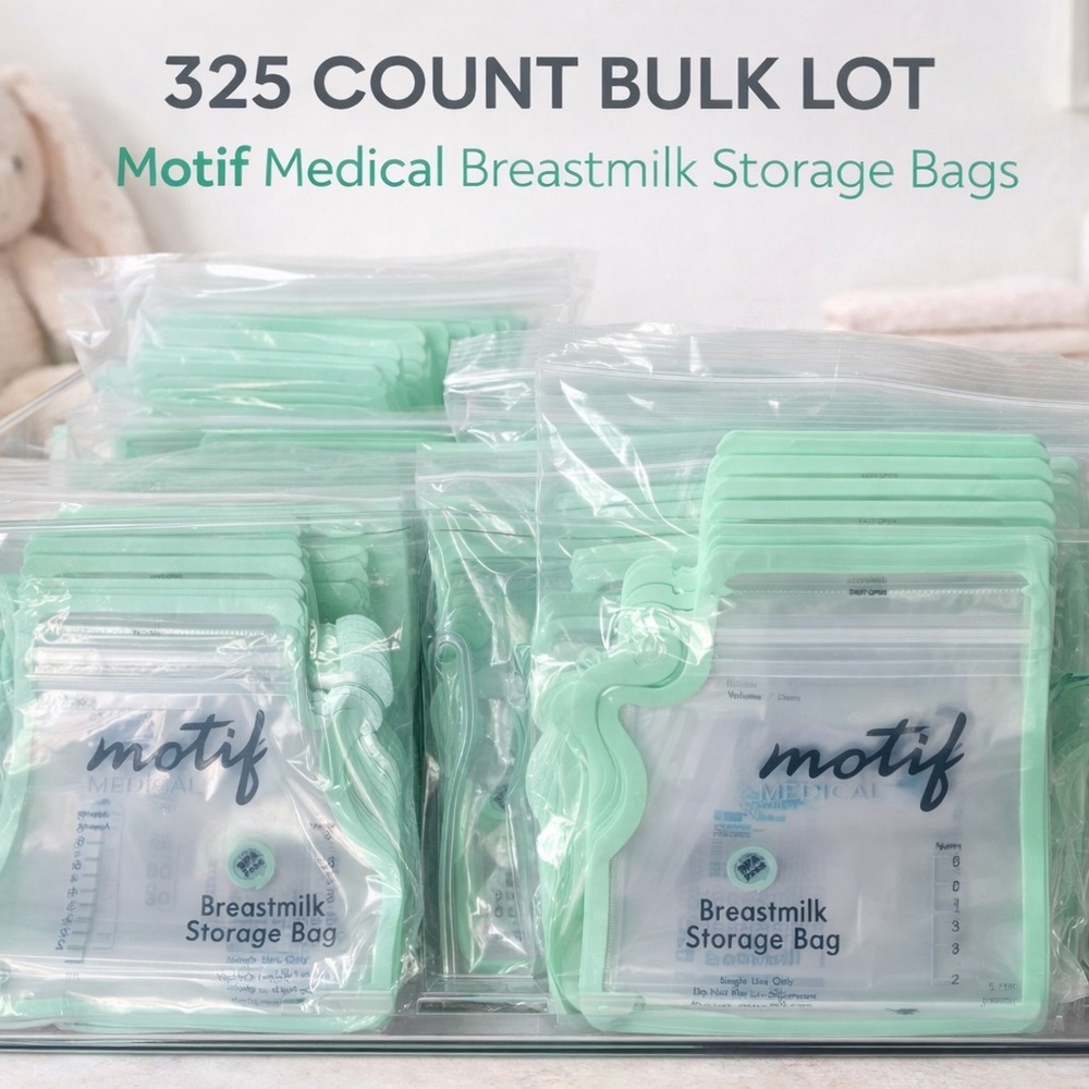 Motif Medical Breastmilk Storage Bags 325 Count Bulk BPA Free new